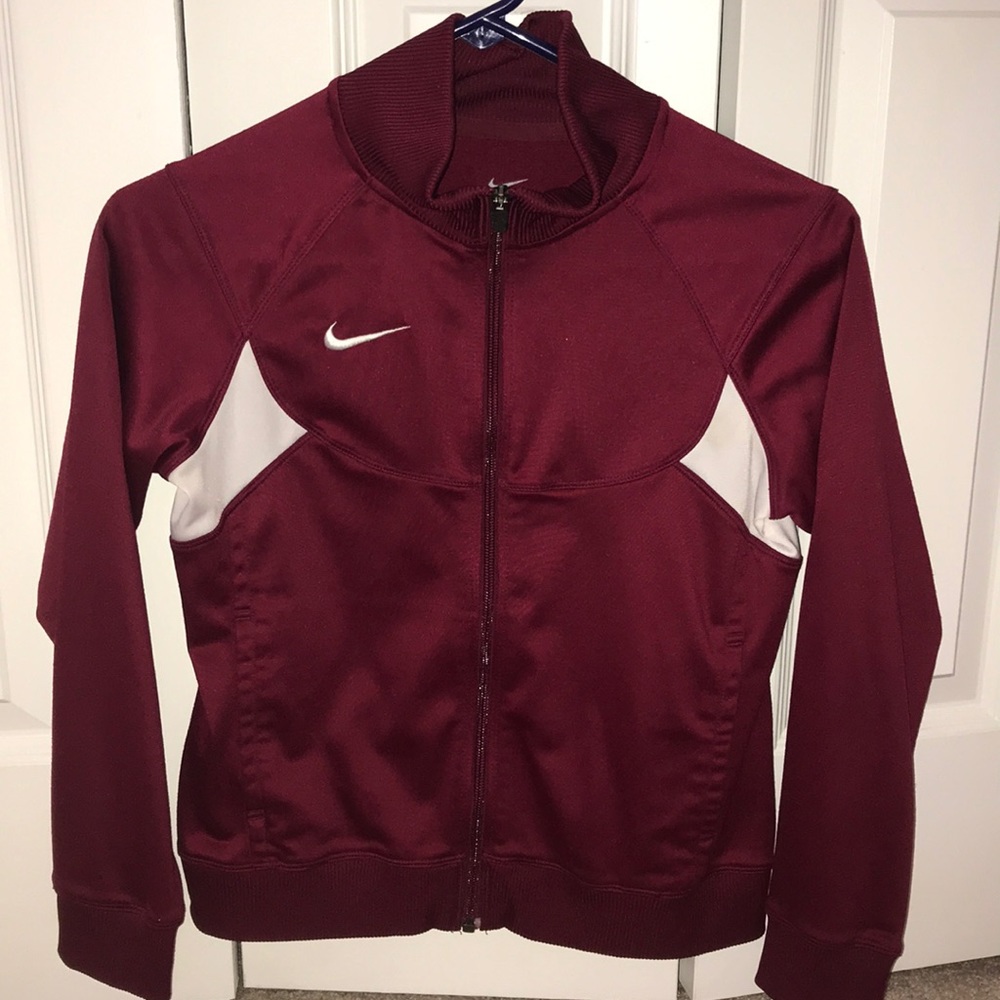 Maroon Nike Zip-Up
